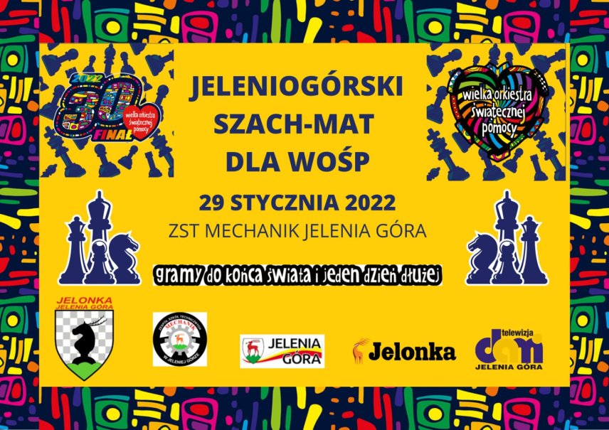 KSz Jelonka dla WOŚP ! - Turniej szachowy - 29.01.2022 r.